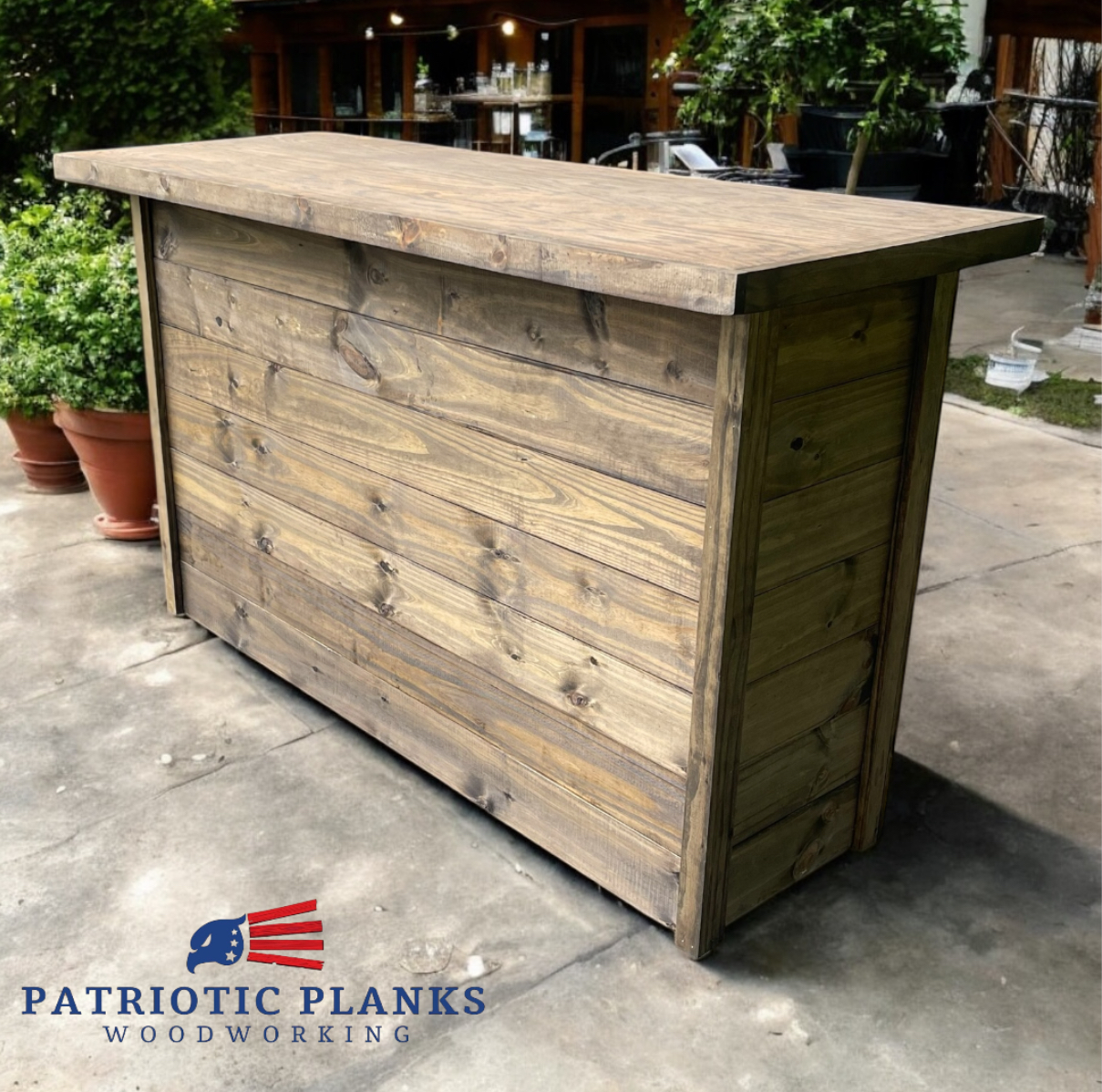 6ft Bar (Dark Walnut color)
